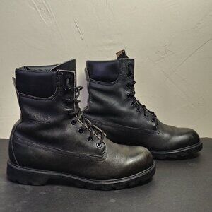 VINTAGE Golden Retriever Logger Boots Mens Size 9D Black‎ Leather Made in USA